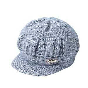 NEW! Cozy Knit Beret hat with Brim!